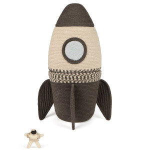 Kosz dekoracyjny Giant Rocket, "Mom, I want to be an astronaut" Lorena Canals