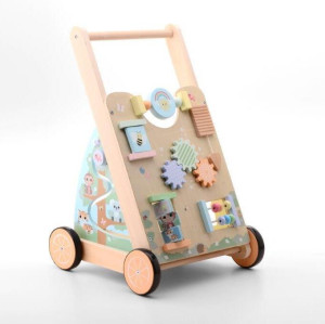 Drewniany chodzik pchacz The Wildies Family