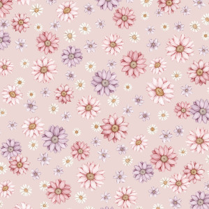 Tapeta do pokoju dziecka Purple Garden Champagne Pink Dekorillo