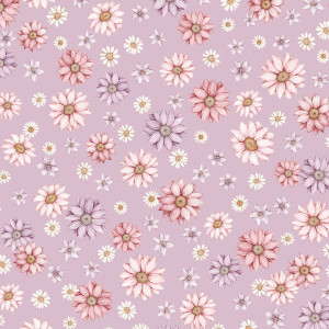 Tapeta do pokoju dziecka Purple Garden Fiolet Dekorillo