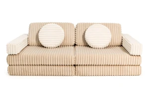 Modułowa sofa do pokoju dziecka plac zabaw Pure CORDUROY WAFFLE BROWN SUGAR