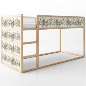 Naklejka na łóżko Ikea Kura Dinozaury