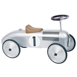 Jeździk Retro dla dzieci Formuła 1 Srebrny 12m +