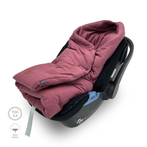 Kocyk otulacz do fotelika samochodowego – Burgund