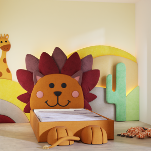 Zagłówek- Panel ścienny tapicerowany w kształcie Lwa 90-130cm