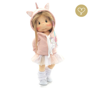 Szmaciana lalka dla dzieci Brzoskwinka - Lullu Dolls