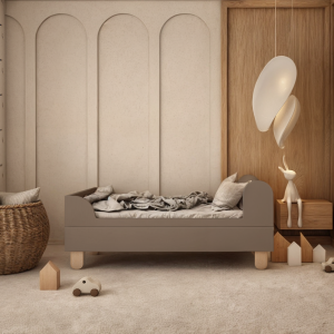 Drewniane łóżko dla dzieci 80 x 160 cm Basic Trufla