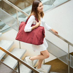 Childhome Torba Mommy Bag Signature Urban Burgundy