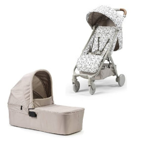 Elodie Details - wózek spacerowy MONDO - Dalmatian Dots + gondola Moonshell - ZESTAW