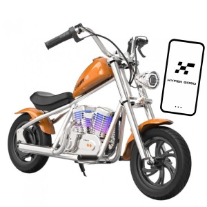 Hyper Gogo Cruiser 12 Plus Motocykl elektryczny z aplikacją - pomarańczowy 6+