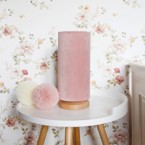 Lampka nocna do pokoju dziecka Velvet Pudrowy Róż