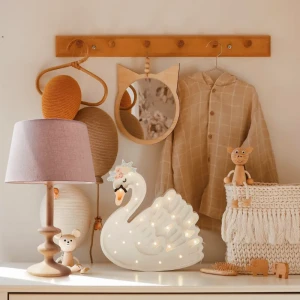 Lampa stojąca do pokoju dziecka Pudrowa Lniana Vibe