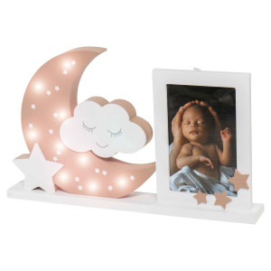 Ramka do zdjęć z lampką LED Moonlight DOOKY Rose