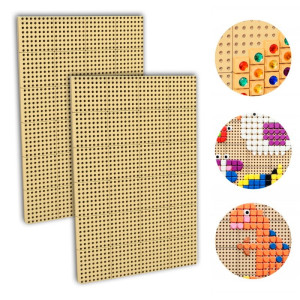 MASTERKIDZ Tablica Naukowa Kreatywna STEM Zestaw 2 Sztuki + Panel Monatażowy 120x80cm