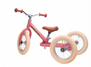 Rowerek biegowy TRYBIKE 3 kołowy 2w1– PINK
