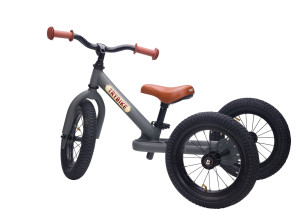 Rowerek biegowy TRYBIKE 3 kołowy 2w1 – GREY