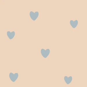 Tapeta do pokoju dla dziecka Hearts Draw Light