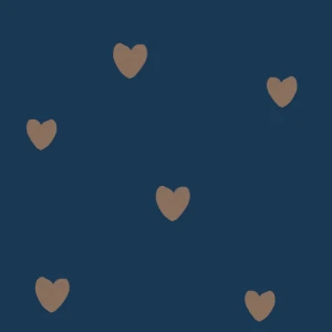 Tapeta do pokoju dla dziecka Hearts Draw Dark