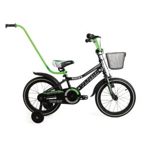 Rower dla dziecka BMX ROCKY 16" grafitowo-zielony - PREZENT DLA DZIECKA