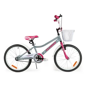 Rower dla dziecka BMX TRENDY 20" szaro-różowy - PREZENT NA KOMUNIĘ