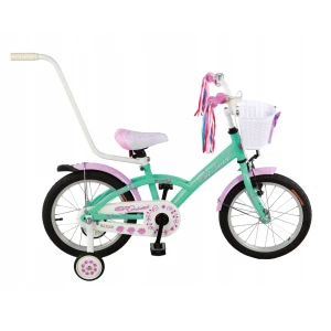 Rower dziecięcy BMX ROSES 16" miętowo-różowy