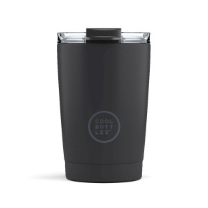 Cool Bottles Kubek termiczny 330 ml Mono Black