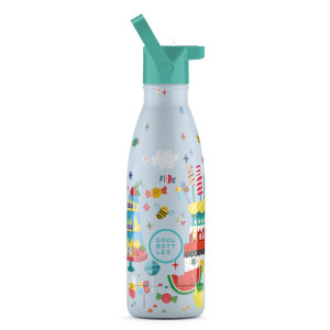 Cool Bottles Zakrętka ze słomką Kids Teal