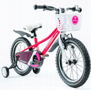 Rower dla dziecka Bmx Germina 16" cali Różowy - POMYSŁ NA PREZENT