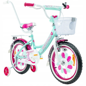 Rower dla dziecka Bmx Germina 16" cali Miętowy - POMYSŁ NA PREZENT