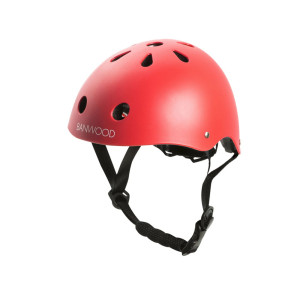Kask dziecięcy rowerowy Banwood Red XS 48–52 cm regulowany lekki CE
