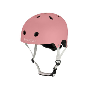 Eco kask dziecięcy Banwood Raspberry 50–54 cm regulowany lekki CE