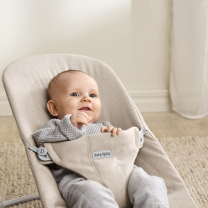 BABYBJORN - leżaczek BLISS WOVEN - Jasny Beż melanż