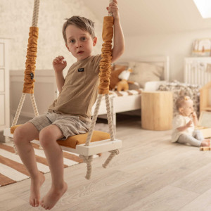 Drewniana pikowana huśtawka dla dzieci Funky Vintage - kolory
