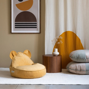 Fotelik pufa dla dziecka Bear Salted Caramel Wigiwama