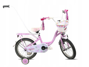 Rower dla dziecka BMX Flowers 16"Fioletowy - POMYSŁ NA PREZENT