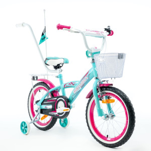 Rower dla dziecka Bmx Germina 16" cali Miętowy - POMYSŁ NA PREZENT