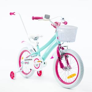 Rower dla dziecka Bmx Sport Germina 16" cali Miętowy - POMYSŁ NA PREZENT