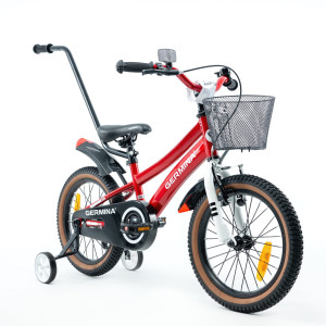 Rower dla dziecka Bmx Sport Germina 16" cali Czerwony Połysk - POMYSŁ NA PREZENT