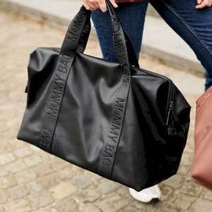 Childhome Torba Mommy Bag Signature Vegan Leather Black
