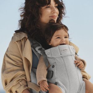 BABYBJORN - nosidełko Harmony, Woven Jasny szary melanż