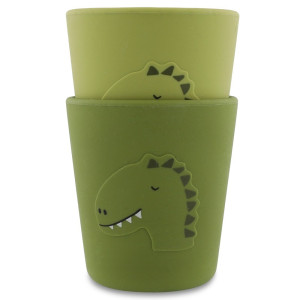 Silikonowe Kubki 2 szt. - Dinozaur Trixie Baby