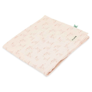 Muślinowy otulacz 110x110 cm - Rosy Rabbit Trixie Baby