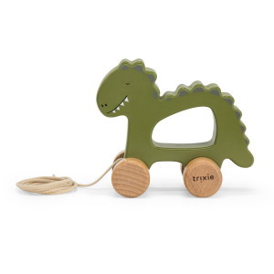 Drewniana zabawka do ciągnięcia Trixie Baby - Dinozaur Trixie Baby