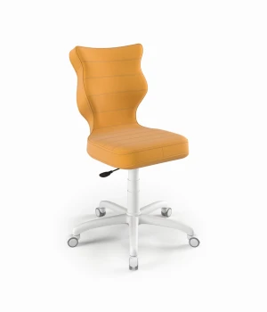 Krzesło do biurka Petit biały Velvet 35 rozmiar 5