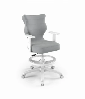 Krzesło do biurka Duo biały Velvet 03 rozmiar 5 WK+P