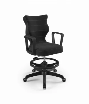 Krzesło do biurka Norm czarny Velvet 17 rozmiar 5 WK+P