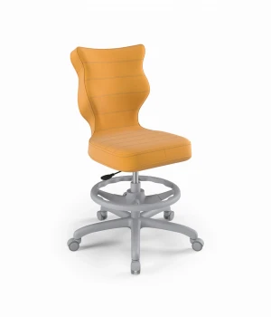 Krzesło do biurka Petit szary Velvet 35 rozmiar 6 WK+P