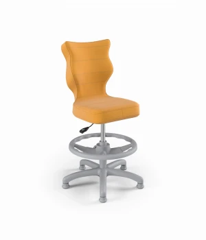Krzesło do biurka Petit szary Velvet 35 rozmiar 4 WK+P