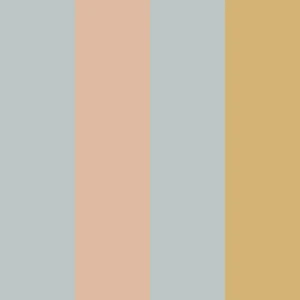 Tapeta do pokoju dla dziecka Stripes blue salmon yellow
