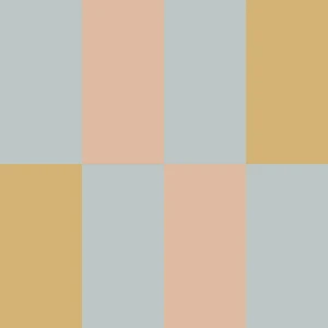 Tapeta do pokoju dla dziecka Stripes blue salmon yellow upsidedown